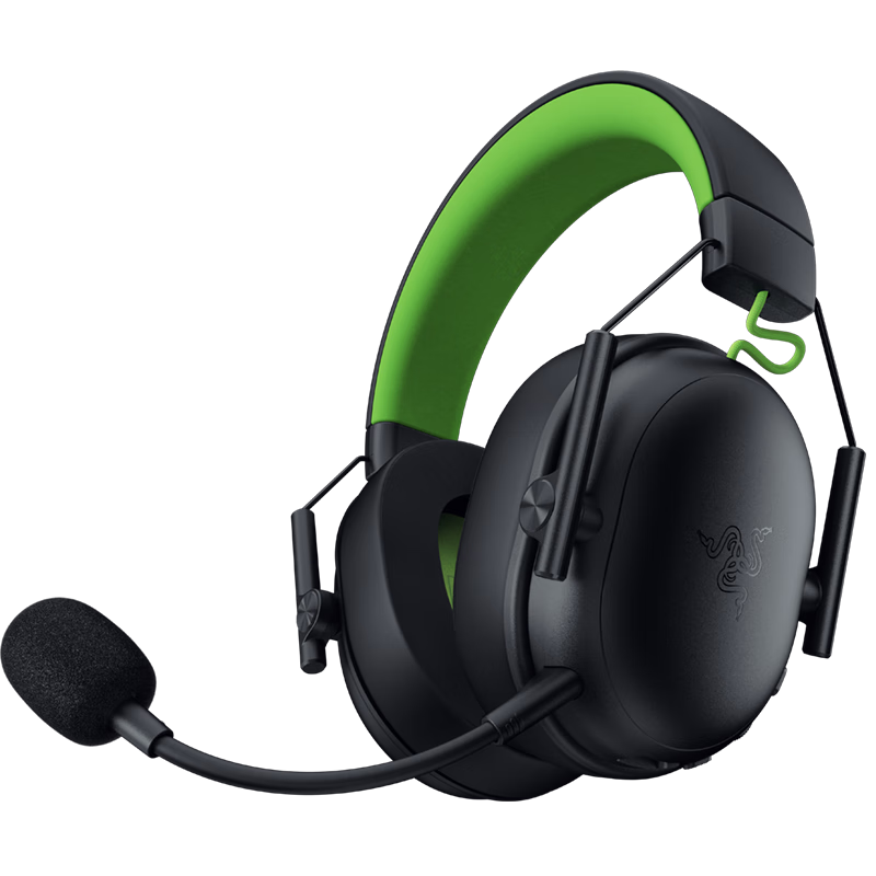 Razer BlackShark V3 X HyperSpeed Wireless Over-Ear Gaming Headset with Microphone, Tri-Mode, Detachable Mic, Delta EQ Adjustment, for CSGO And PUBG, Black And Gree
