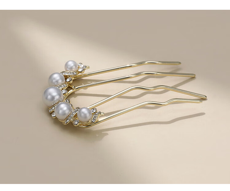 CHIMERA Long Tooth Hair Comb Four-Prong Hairpin Ancient Style Hairpin Hair Clip Women's Hair Ornament Birthday Gift 9