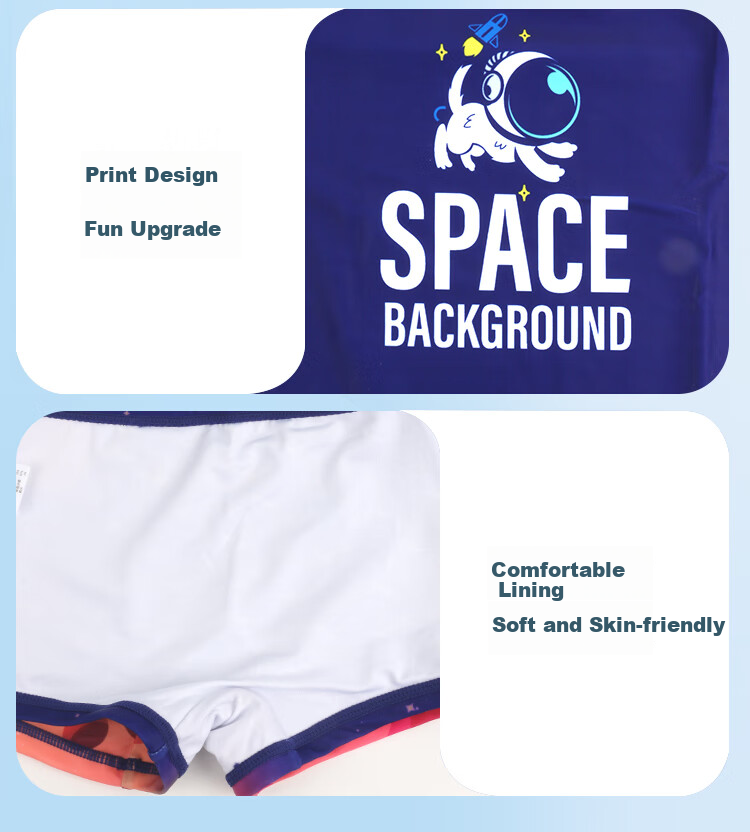 MIZUNO Children's Swimwear, Boys' Two-Piece Short-Sleeve Top And Shorts Set, Hot Spring Baby Quick-Dry Surfing Suit G1408 Blue 150 10