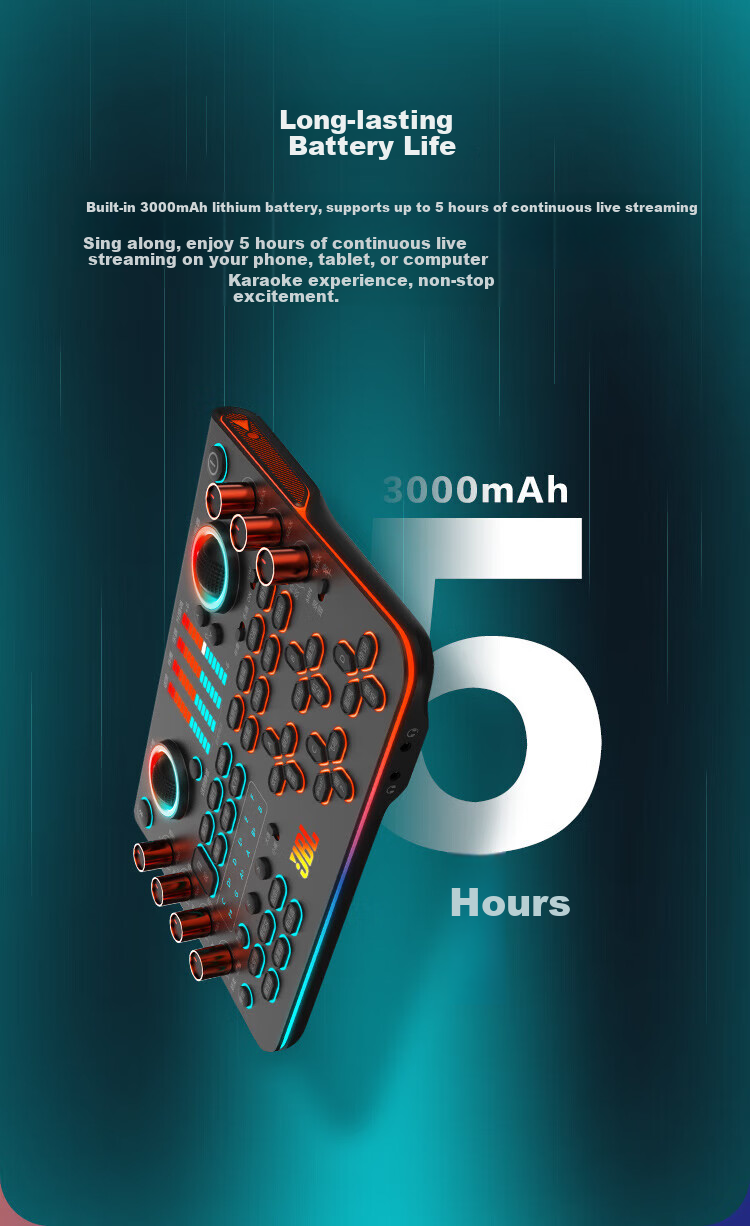 JBL KMP600 Live Streaming Sound Card Equipment Set for Mobile Phones And Computers, Professional Karaoke for Internet Celebrities, Suitable for Kuaishou And Douyin Live Streaming, Singing, Chatting, And Promoting Products 10