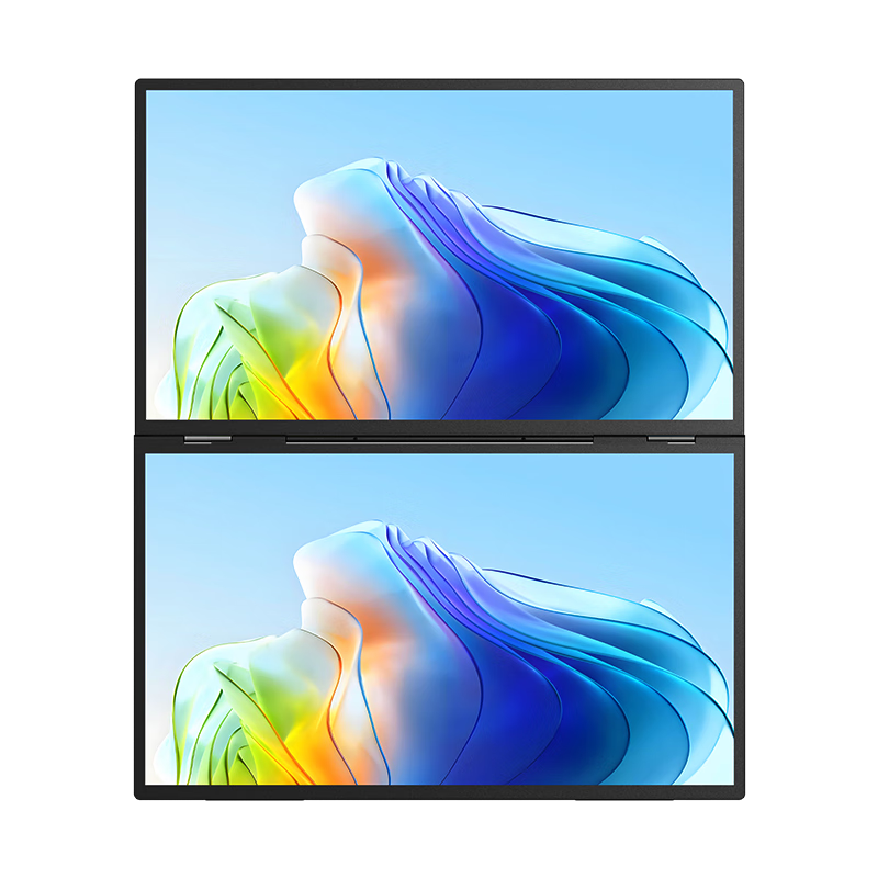 Eimio Foldable Dual-Screen Portable Monitor 21.5-inch High Refresh Rate Triple-Screen Laptop Secondary Display E215S