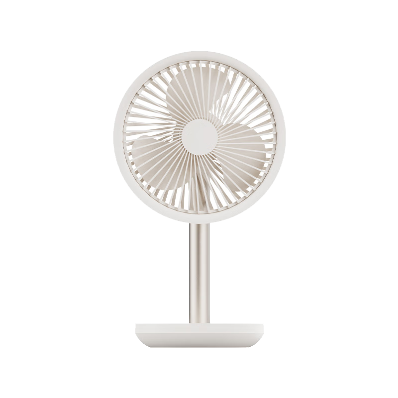SOLOVE F5 Desktop Mini Fan Air Circulator USB Rechargeable Portable Small Fan for Dorm, Office, Outdoor Camping Tabletop Oscillating Air Conditioner Companion High Wind Power White