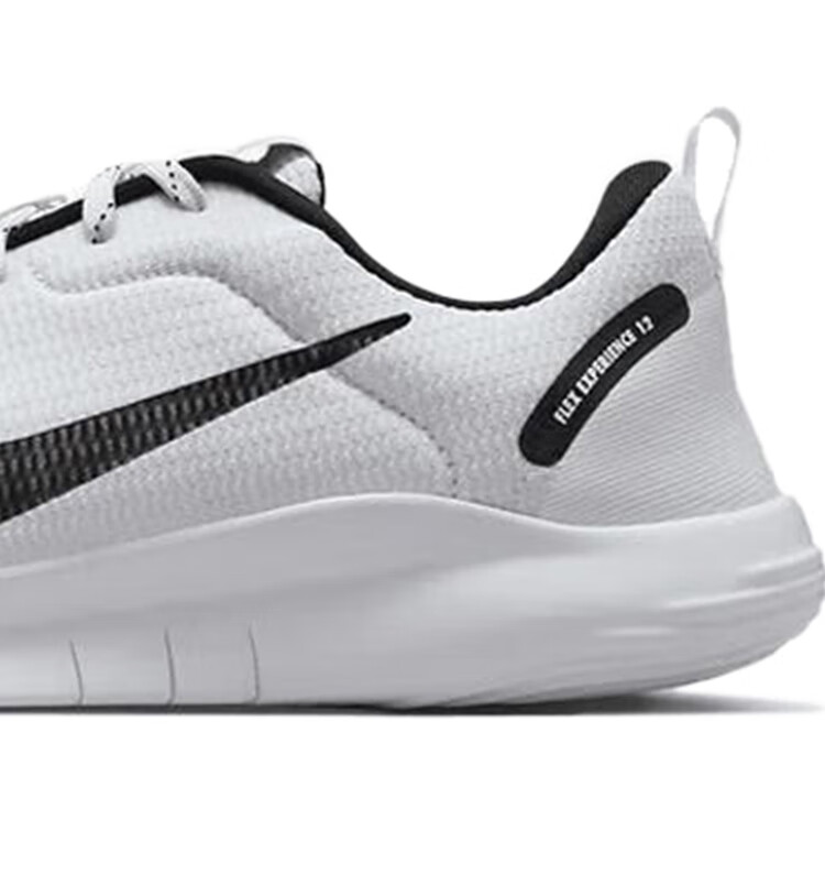 NIKE Men's Training Shoes, FLEX EXPERIENCE RN 12 Sneakers, DV0740-101, White And Black, Size 42.5 4