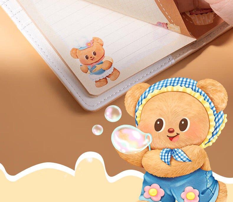 Deli [Children's Day Gift] Guardian Sweetheart Badge Hardcover Notebook Student Planner Journal TX208 Random Color 9