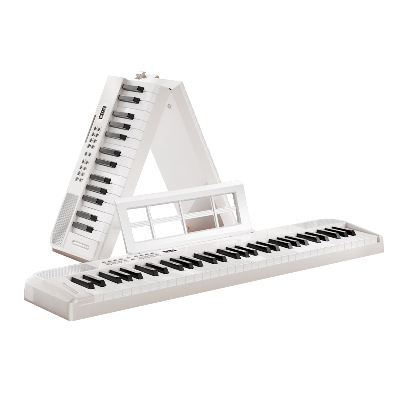 Betsy Electronic Keyboard Digital Piano 61 Keys Adult Children Beginner Foldable B951pro Purple (Purple Keys)