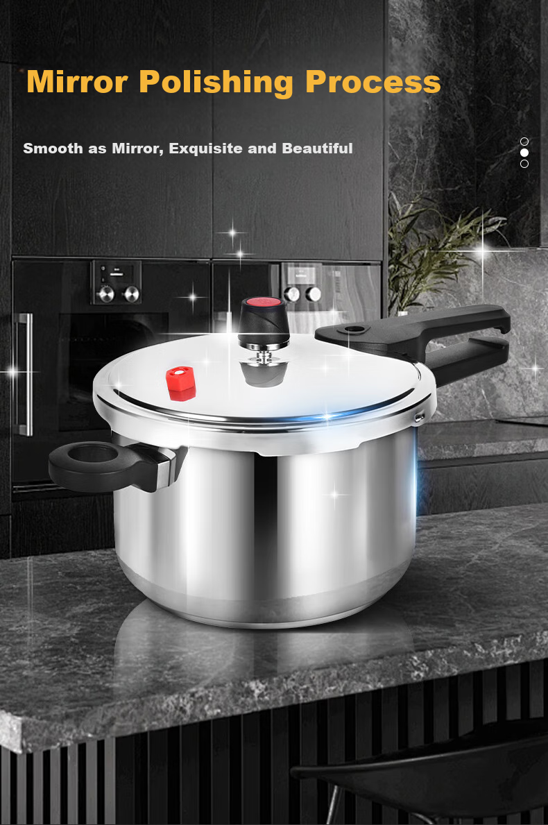 Shuangxi Stainless Steel Pressure Cooker, Compatible with Gas And Induction Stoves, Explosion-Proof, for Home Use, Jiaorui Model, 20cm/4L Capacity 7