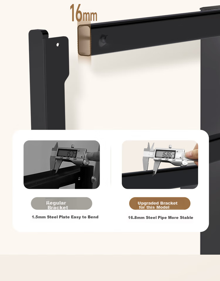 Enlipu TV Stand for 32-75 Inch, Floor-Standing TV Bracket, No Drilling Required, Movable Floor TV Stand Compatible with Multiple Brands of TVs 8