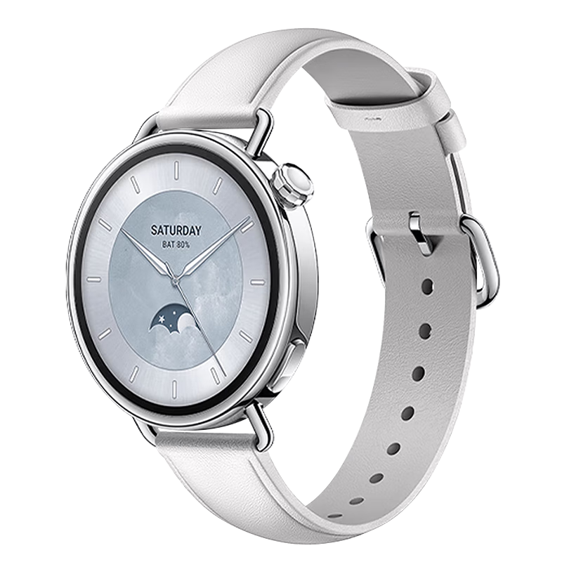 Xiaomi Watch S4 41mm Women's Genuine Leather Strap White for Xiaomi Smartwatch Watch S4 Kona Leather Band