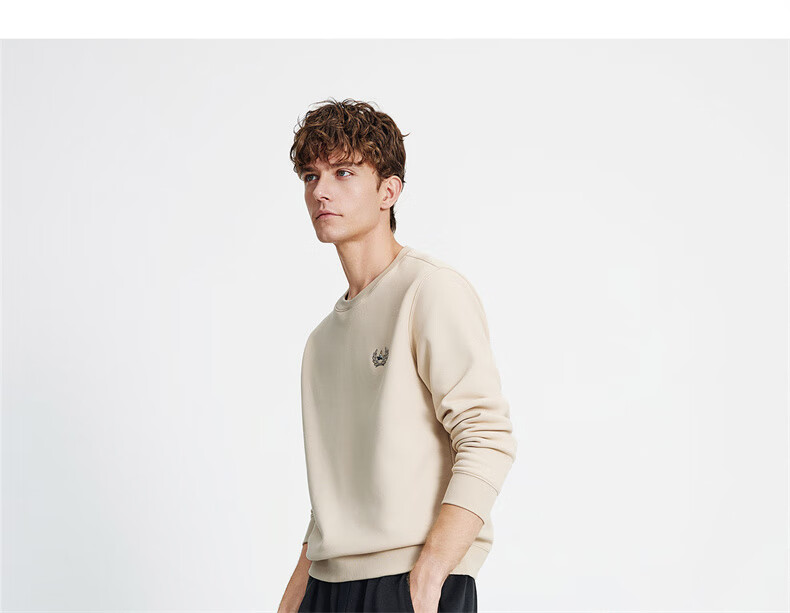 Navigare Italian Small Sailboat Autumn Winter Men's Fleece Lined Crewneck Skin-Friendly Warm Innerwear Top 1135805302 15