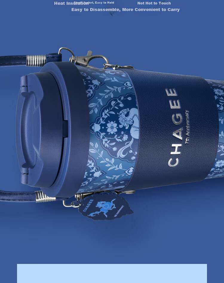 CHAGEE Mini Insulated Cup, 316 Stainless Steel Straw, Coffee And Tea Cup, Water Bottle, Mid-Autumn Festival Gift 9