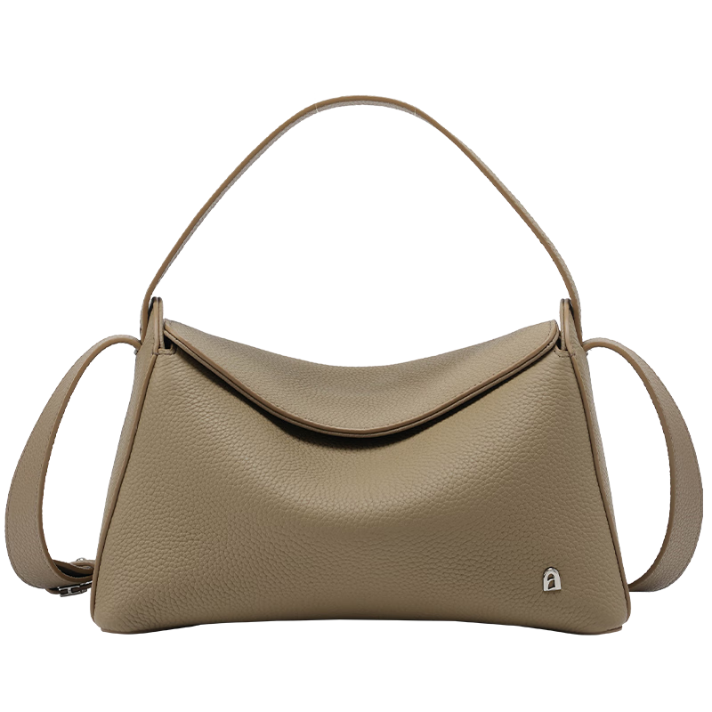 La Festin Top-Grain Leather FUFU Handbag for Women, 2026 Light Luxury Genuine Leather Bag, Crossbody And Handheld Lunch Box Bag, Birthday Gift for Wome