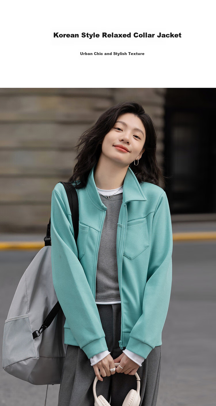 Dme [Light Oxygen Cloud Cotton] Spring Fashion Korean Style Textured Lapel Pocket Loose-Fitting Slimming Versatile Women's Jacket 2