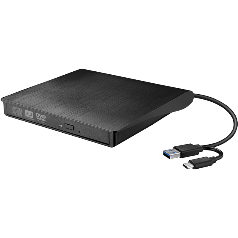 Tengfei USB Optical Drive External Optical Drive Type-C External DVD Burner DVD Copy Content Portable Optical Drive CD/DVD External Optical Drive Compatible with Laptops And Desktop Computers