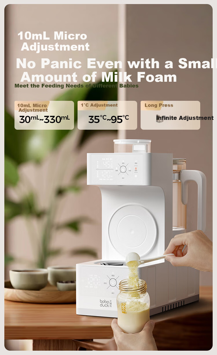 Boboduck Constant Temperature Kettle Baby Formula Dispenser Three-In Milk Maker All-In Feeding Station with Temperature Control 1.5L 6292 11