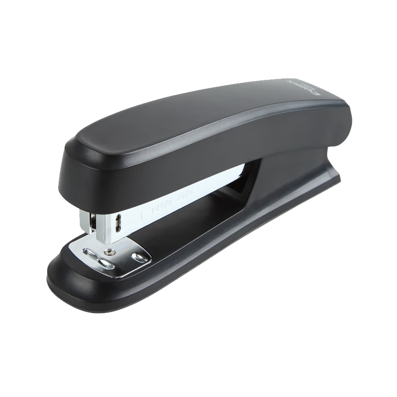 COMIX 20-Page Comfortable Office Stapler, Durable Large Stapler Compatible with #12 Staples, 24/6 Staples, Office Supplies, B2982 Black