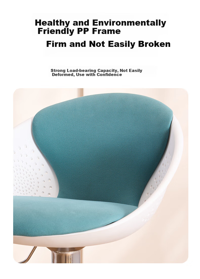 BECAUSES Bar Stool Adjustable Height Chair High Stool Swivel Chair Home Cashier Counter Chair Negotiation Chair 0181 Peacock Blue 12