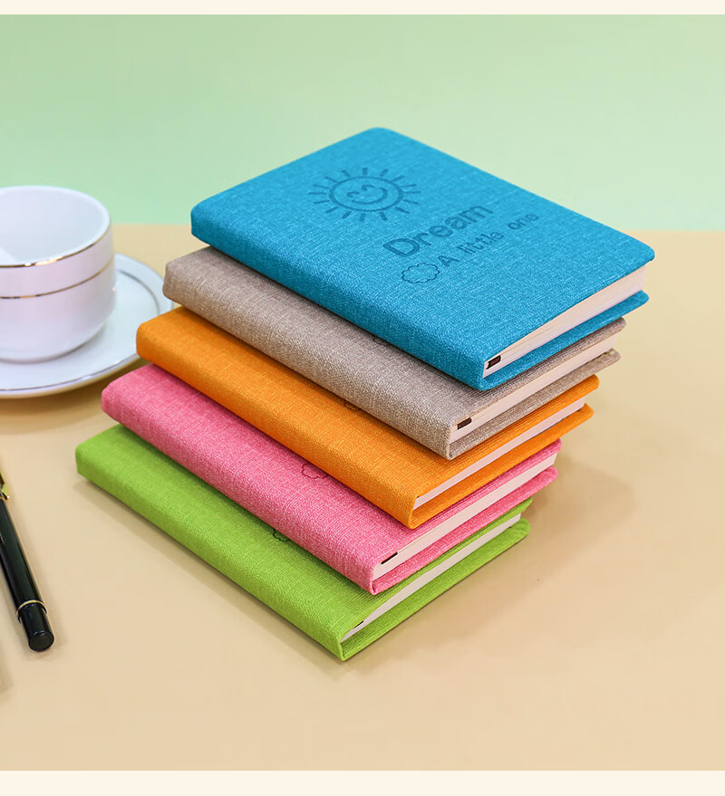 Zhongjian Stationery A6/160 Pages Portable Notebook Creative Small Pocket Mini Student Notebook Pink 50-09 13