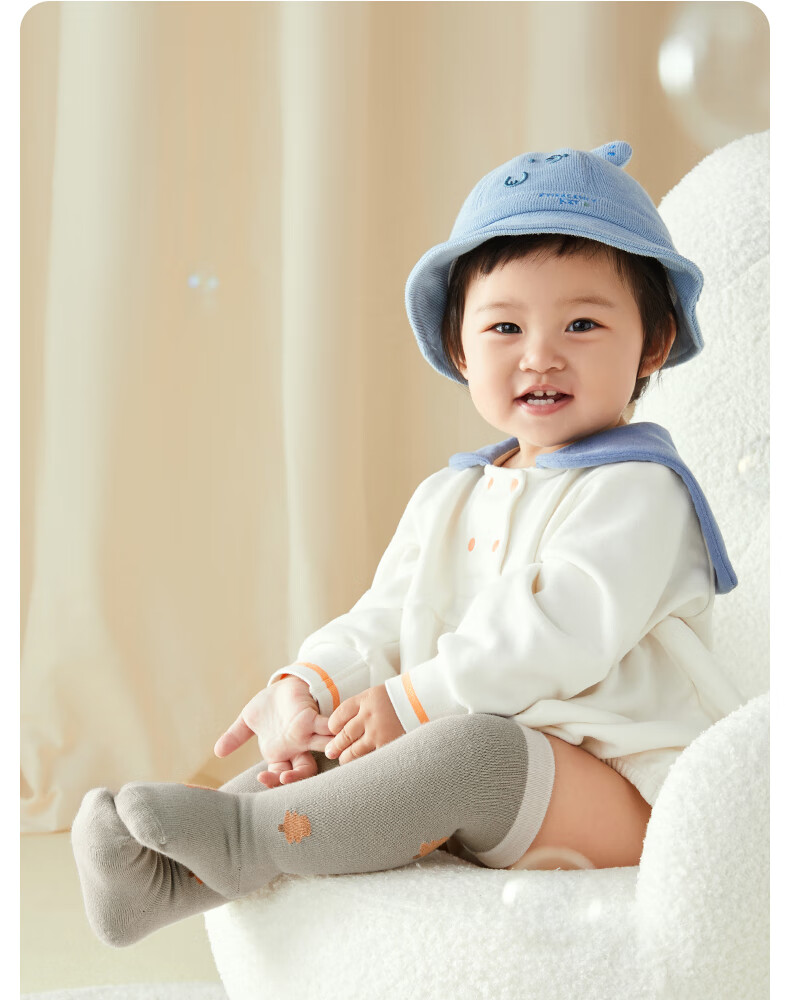 Shiyuejiejing Baby Socks, Spring And Autumn Cotton Socks, Long Over-Knee Socks for Boys And Girls, Non-Binding Children's Socks, All-Season Class A 12