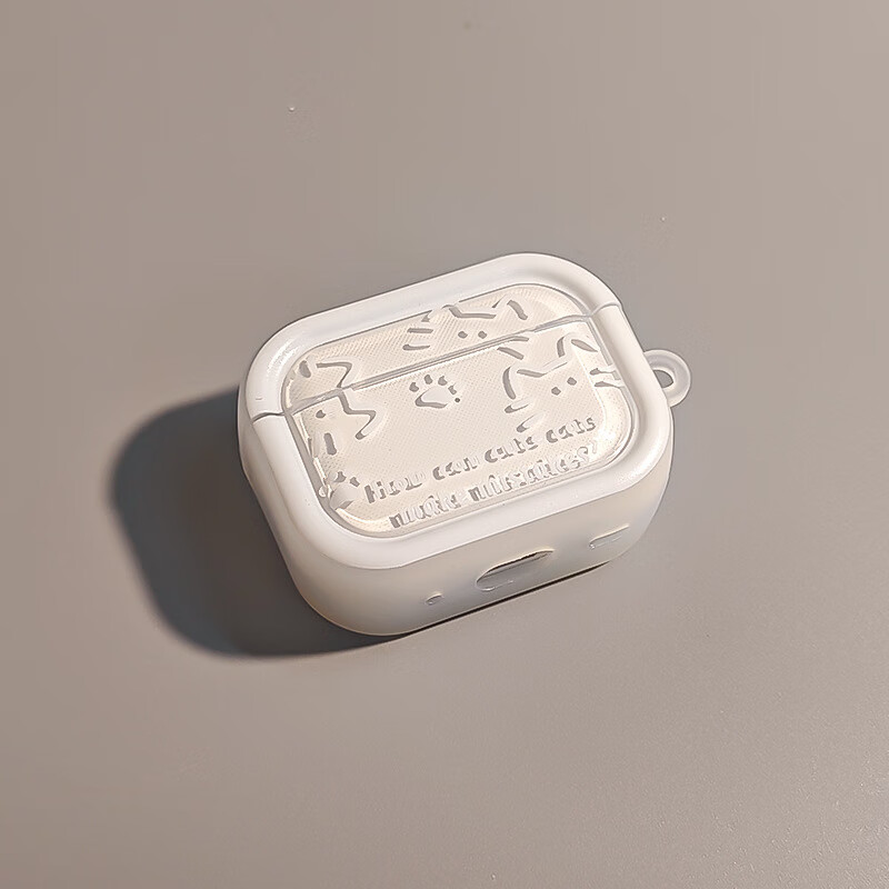 Beiyipin AirPods Pro 2 Case, Compatible with Apple Third-Generation Earphones And Second-Generation Protective Cover [Simple Cat Design] 3