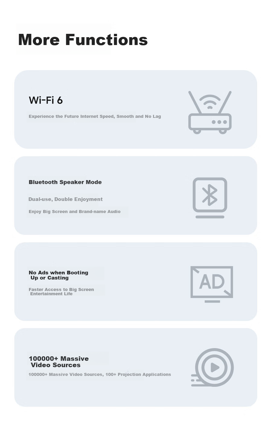 PHILIPS NeoPix 247 Projector for Home Use, Smart Home Theater TV, Portable Bedroom Projector with Auto Focus (TOF) And 1080P Physical Resolutio 7