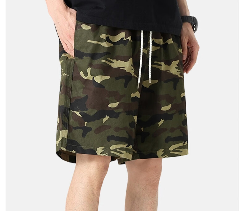 LangSha Men's Summer Breathable Lightweight Loose Casual Outdoor Quick-Dry Running Fitness Ice Silk Shorts 14