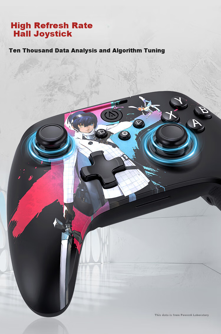 PowerA Wireless Game Controller with Dual Hall High-Precision Joysticks for Steam PC, Android, Xbox, Dark Fantasy Collaboration Edition Black Myth: Wukong Minge Yuanxu Wing 6