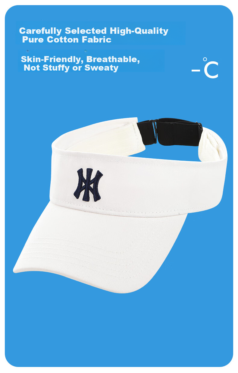 MOERCIAN Sun Visor Baseball Cap for Women, UV Protection Hat, Outdoor Sports Running Breathable Sweat-Absorbing Sunshade Cap 9