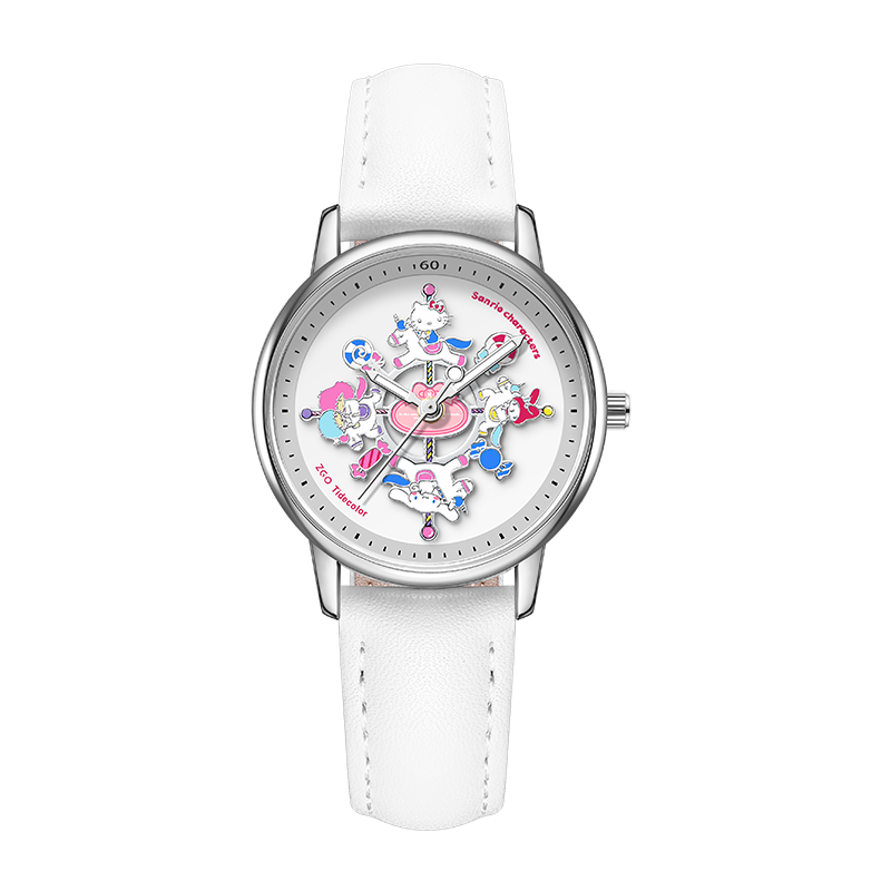 Hello Kitty Sanrio Official Carousel Watch for Girls Student High School Birthday Gift for Girlfriend