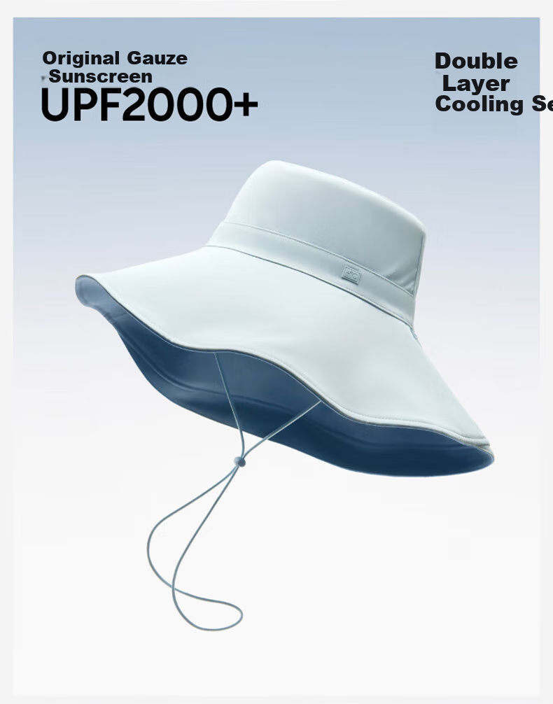 Jiao Nei Liang Pi 303UV Sun Protection Fisherman Hat for Women, Wide Brim, Breathable, Cooling, Outdoor Summer UV Protection 5