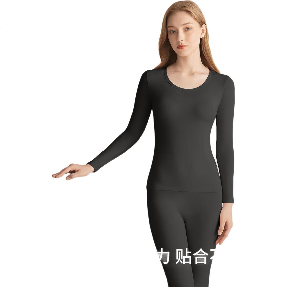 Женский комплект термобелья Dushiliren, 95% хлопок Lycra, антибактериальный, бесшовный, осенний топ и брюки