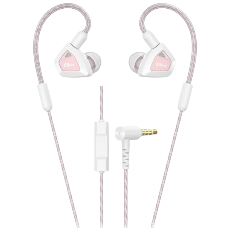 EDIFIER HECATE Warhawk In-Ear HiFi Wired Earphones High-Fidelity Music Headset Single 3.5mm with Mic Computer Gaming FPS PUBG Delta Game Earbuds Pink