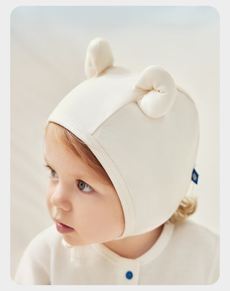 Babycare Camellia Newborn Infant Soft Cap Sea Salt Blue S 8