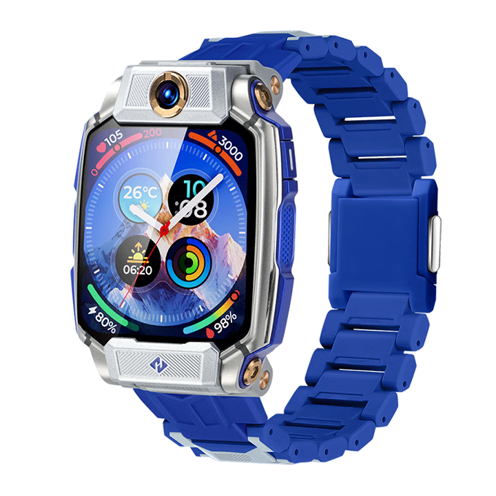 MSSM Compatible Watch Band for Xiaotiancailiao Z12/11/z10/z9/Z8A Children's Student Smartwatch, Magnetic Clasp Strap for Z7S/Z6P/z3/D3/Q2A/z6s Mirror Blue