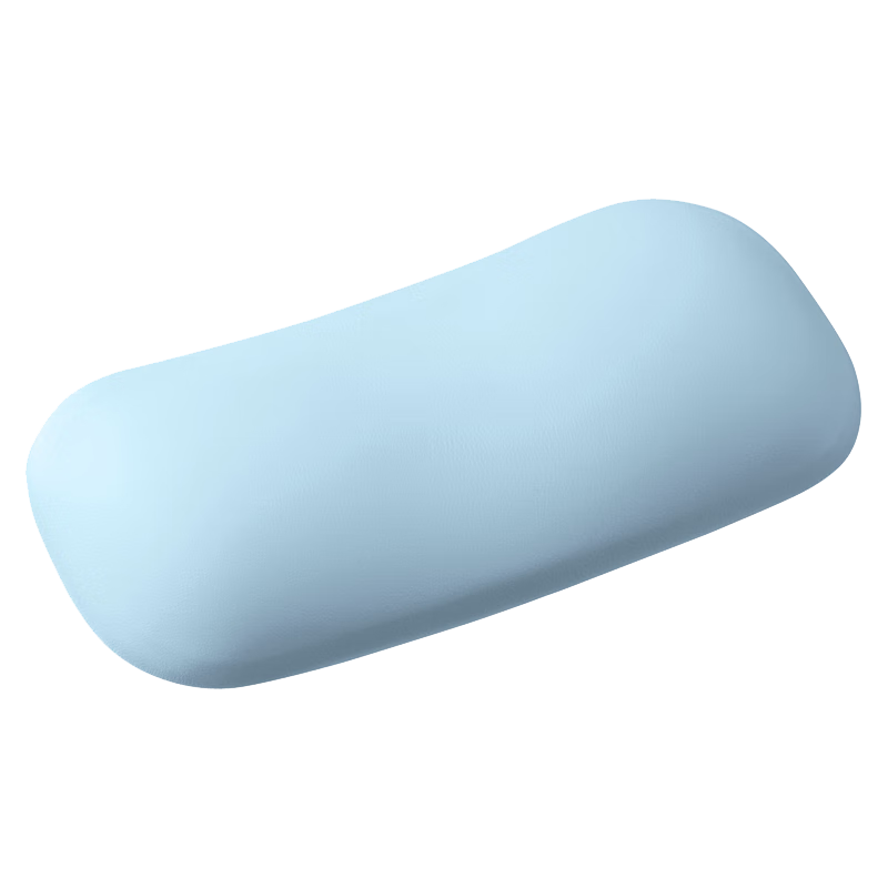 SANWA Ergonomic Jelly Silicone Wrist Rest, Mouse Pad Wrist Support, Solid Color Wrist Pad Hand Rest, Soft Washable, for Gaming And Office Use, BL Blue