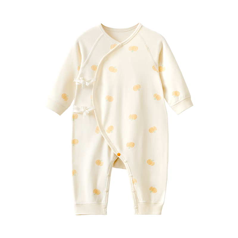 Shiyuejiejing Baby Romper, Summer Newborn Infant Clothes, Boys And Girls All-Season Long-Sleeve Pure Cotton Class A