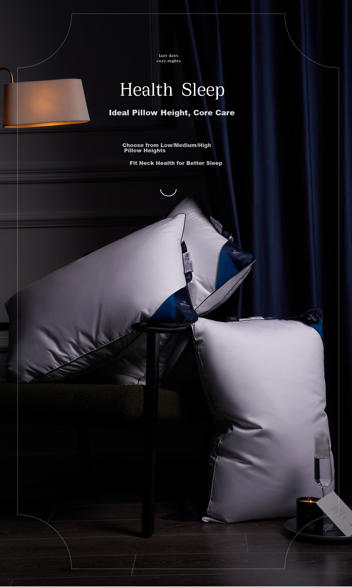 Canasin down Pillow, Five-Star Hotel 95% White Goose Pillow Core, Adult Soft Goose down Pillow, High Pillow, 48*74cm 8