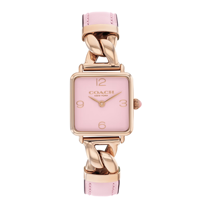 COACH CASS Series Small Square Quartz Women's Watch 14504357 Gift