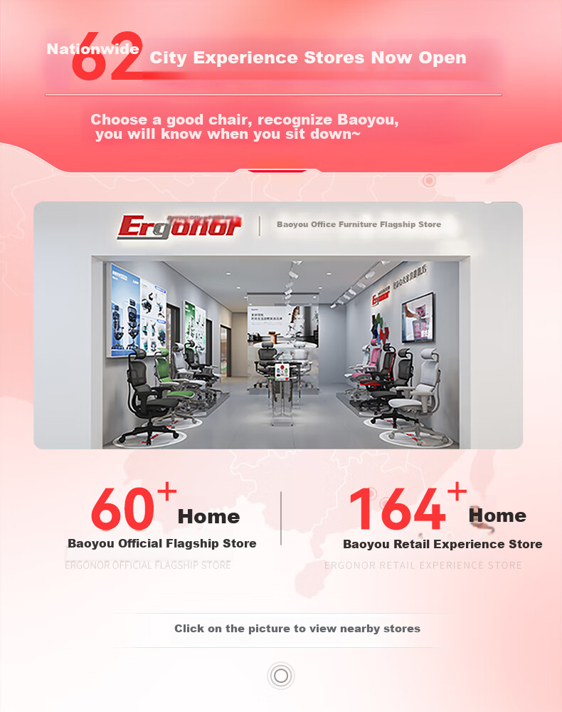 Ergonor Baoying Ergonomic Chair, Computer Chair, Comfortable Office Chair, Gaming Chair, Silver White (Cloud Cushion) 20
