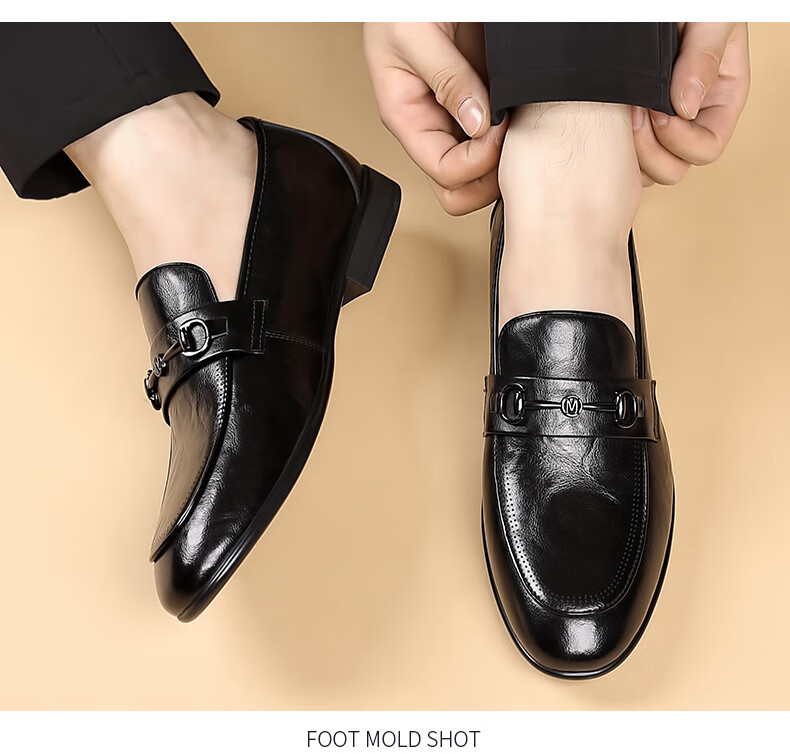 MULINSEN Men's Business Casual Slip-On Loafers Formal Wedding Shoes SHW851050 13
