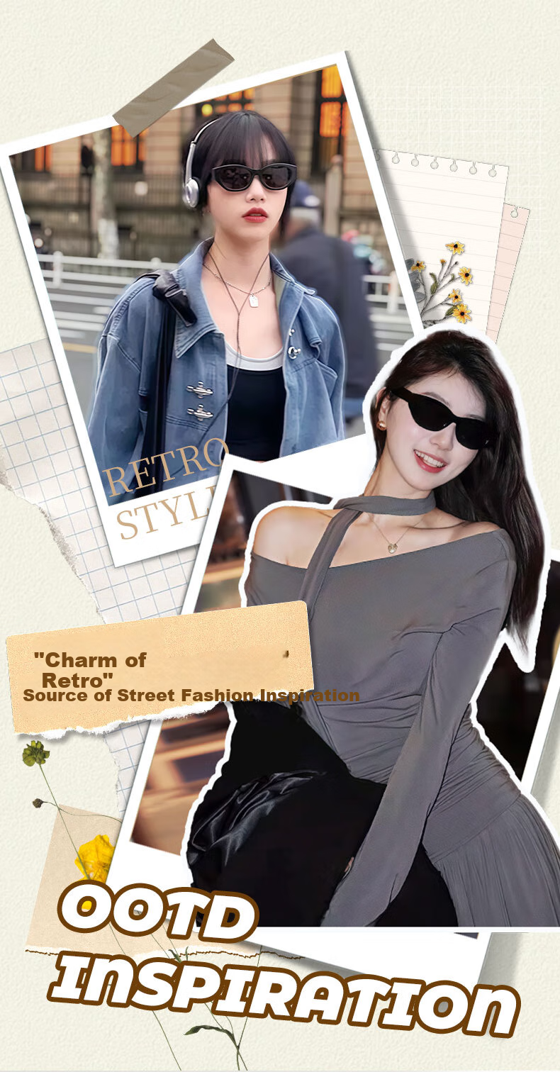 LOHO Cat Eye Sunglasses for Women, Fashionable Full-Frame Sunglasses with High-Quality Material, Trendy Eyewear for Women, New Style for 2026 LH09649 2