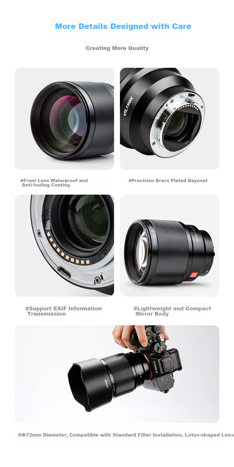 VILTROX AF 85mm F1.8 II, Fuji X-Mount Automatic Focus, Large Aperture Telephoto Prime Lens for Portraits, Suitable for XS20 XT5 XH2 XM5 Mirrorless And DSLR Cameras 11
