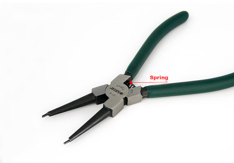 SATA German-Style Straight-Jaw Spring Pliers, 9", 72033 5
