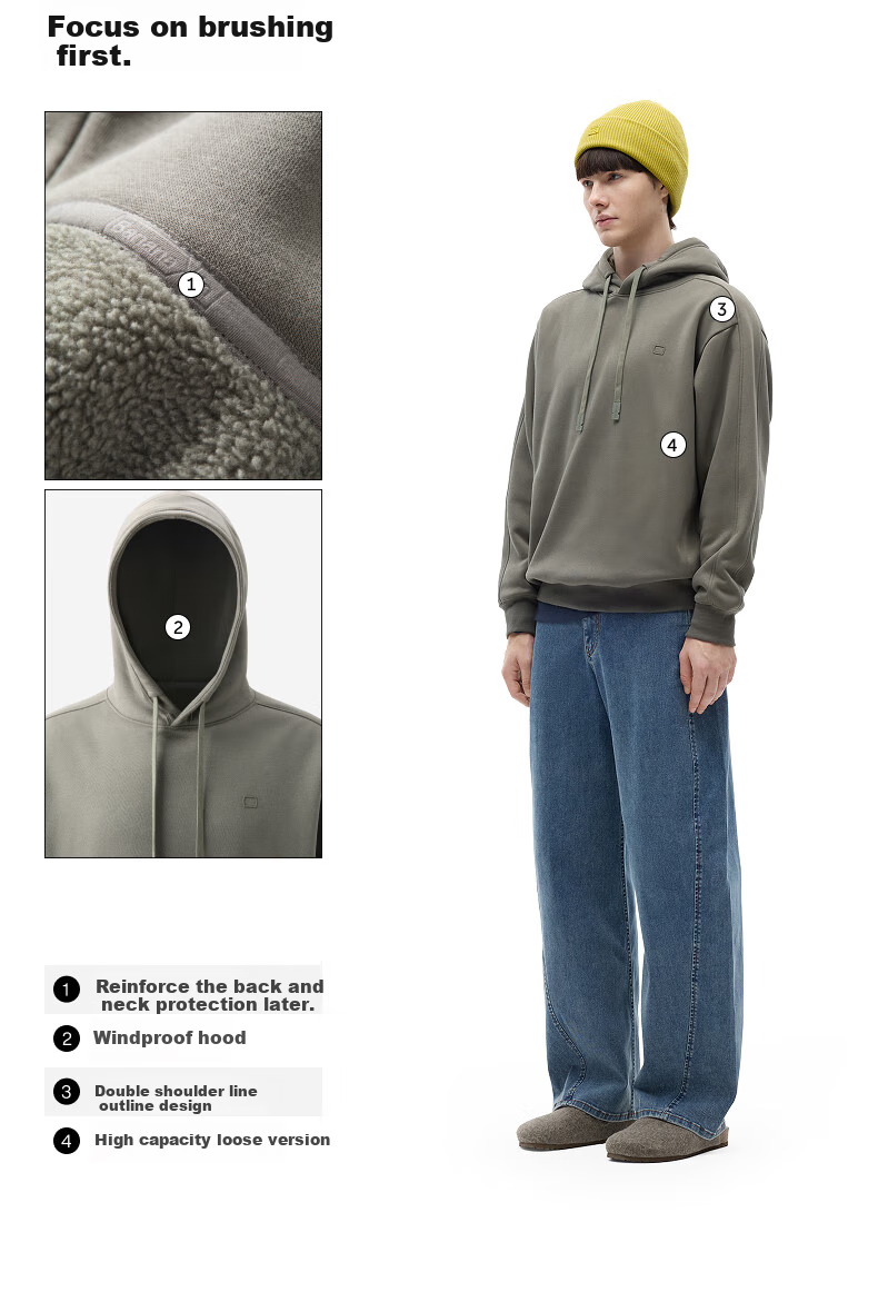 Bananain Very 5 Series Unisex Hoodie Jacket, Autumn Air Cotton Hooded Casual Menswear, New Style for 2026 3