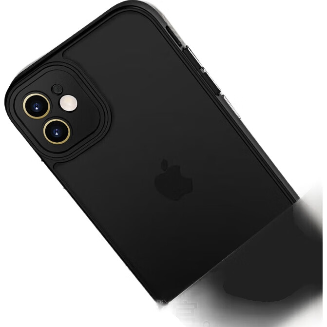 Чехол KEKLLE для Apple iPhone 11, полупрозрачный матовый, черный, противоударный, с защитой от отпечатков пальцев