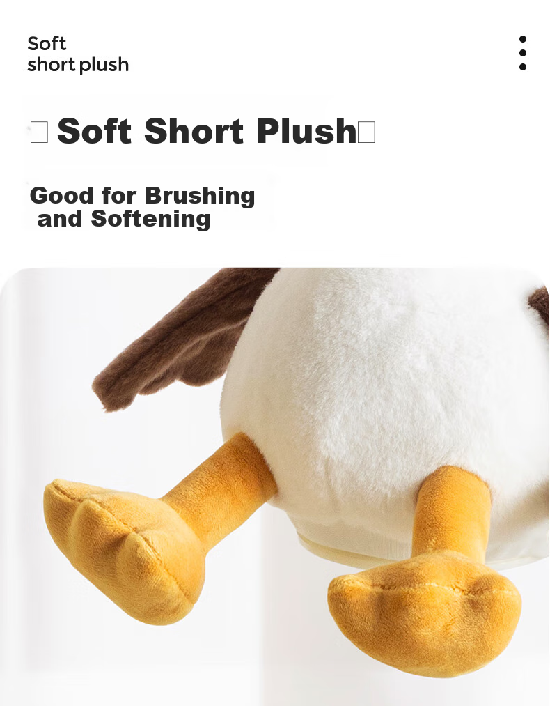 HUILE TOYS Infant Plush Toys, Talking Duck Comforting Doll, Learning to Speak, Birthday Gift 12
