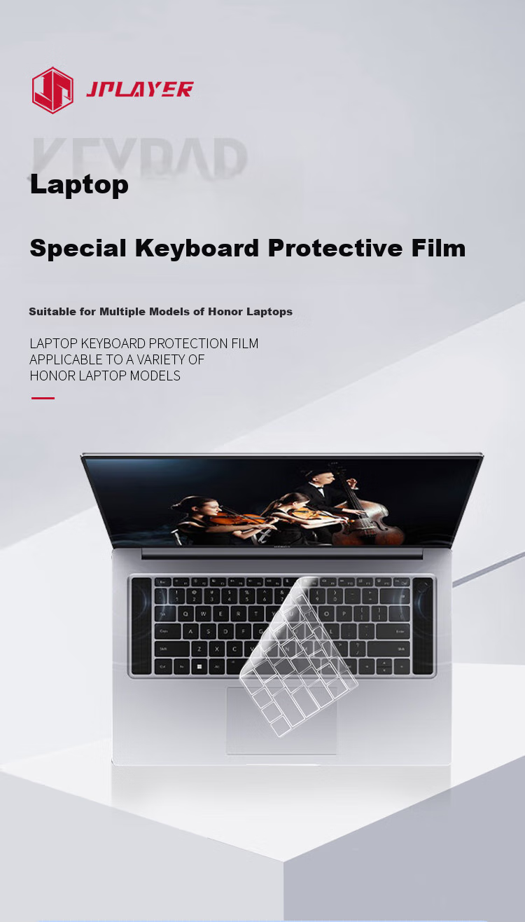JPLAYER Keyboard And Screen Protector Set for Honor MagicBook X14 2026 Model/24/23/22 Models, 14-Inch High Transparency Anti-Scratch Wear-Resistant 2