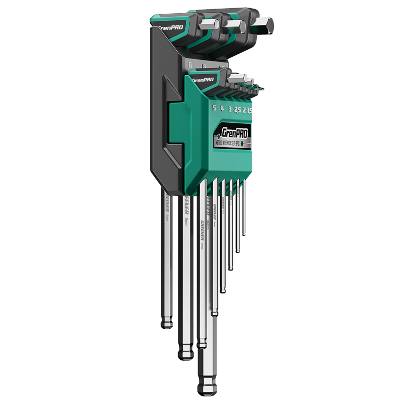GREENER Extended Hex Key Wrench Set T-Handle Hexagon Screwdriver Allen Wrenches