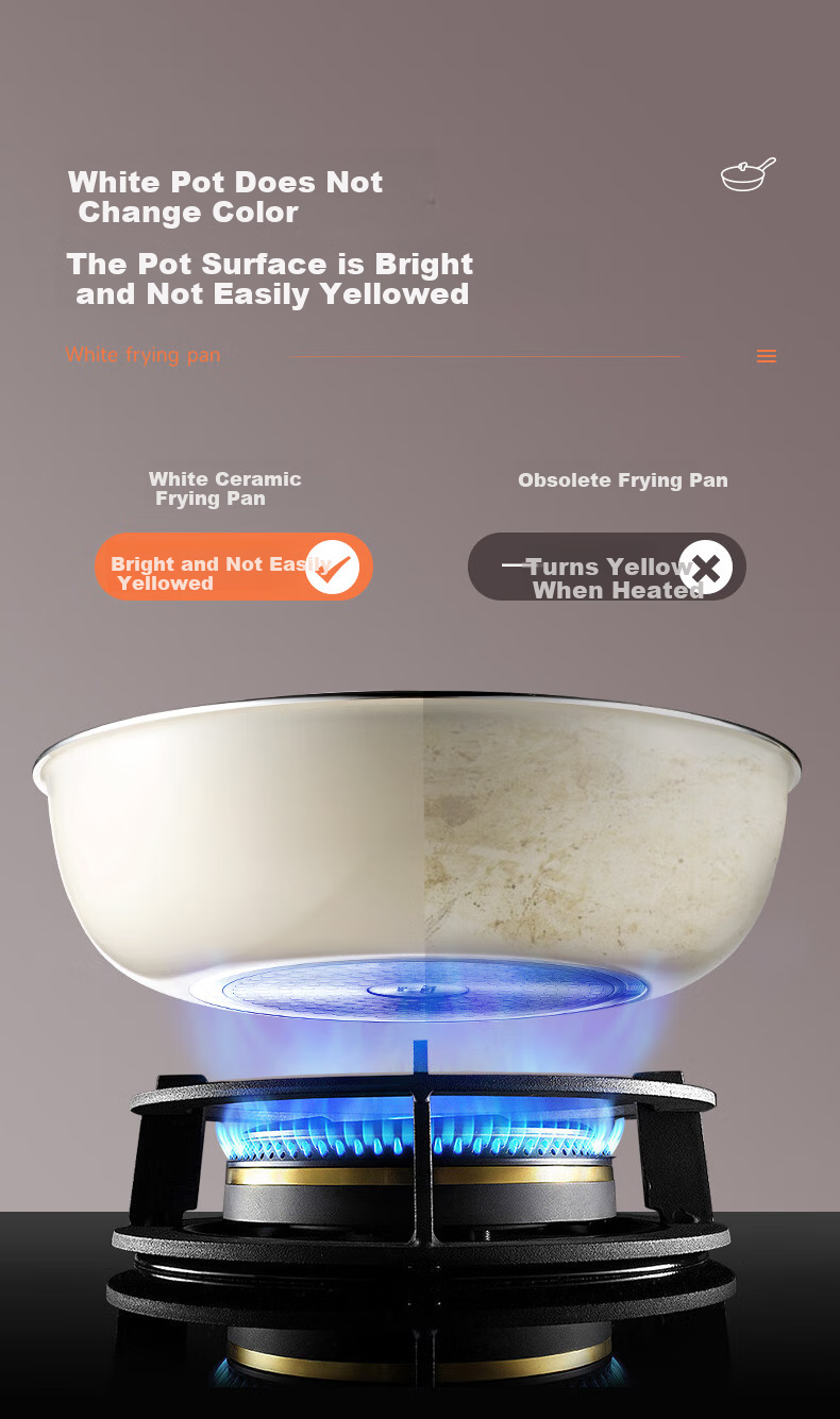 ASD Wok with Ceramic Exterior And Non-Stick Interior, Flat Bottom Frying Pan for Home Use, 30cm, Compatible with Gas And Induction Cooktops, CL30T6WG-D 7