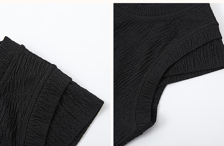 Demana [Comfort Elastic Soft] Summer Simple Style Round Neck Slim Fit Cap Sleeve Petite Elegant Body-Shaping Knit Women's Dress 21
