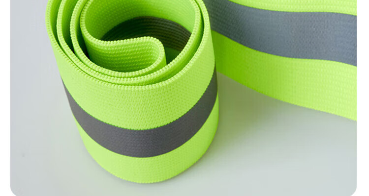 Huoxinghu Reflective Vest, Adjustable Elastic Band High Visibility Reflective Vest, Cycling Night Running Construction Site Safety Buckle Style Fluorescent Gree 6